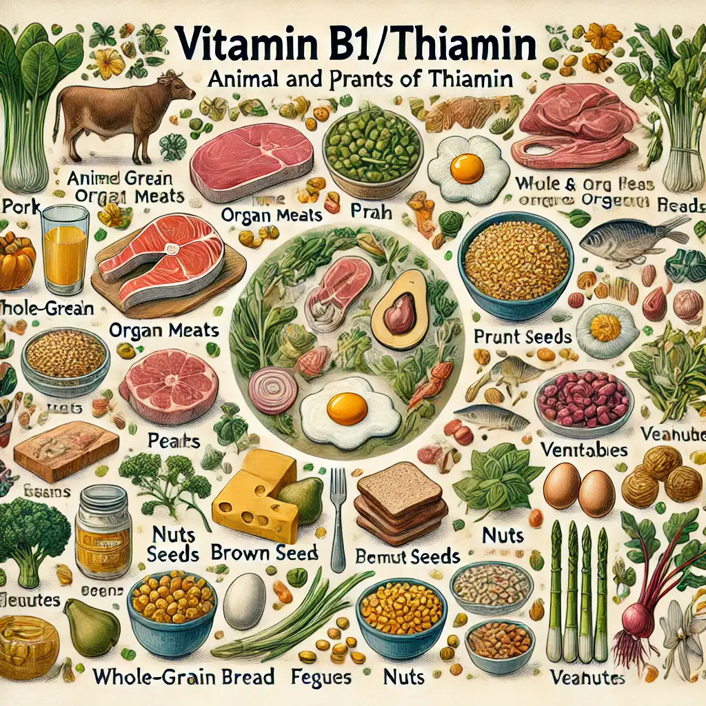 Vitaminas B1 (Tiaminas): Nauda, šaltiniai ir trūkumo pavojai 1 Vitaminas B1 (Tiaminas): Nauda, šaltiniai ir trūkumo pavojai