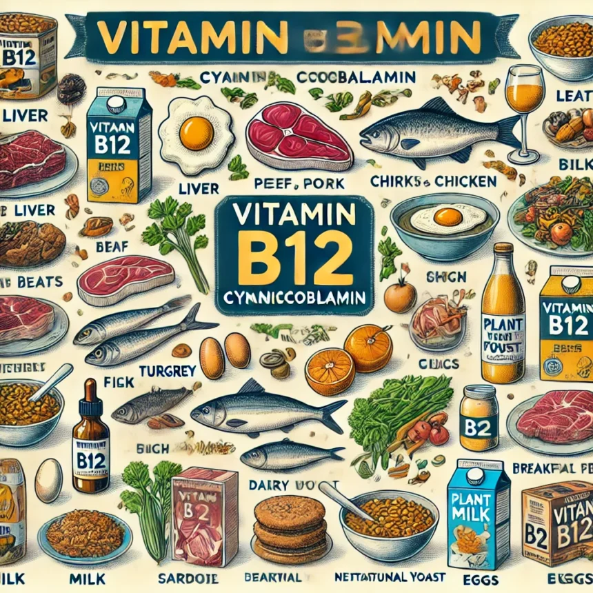 Vitaminas B12 (Cianokobalaminas): Svarba sveikatai